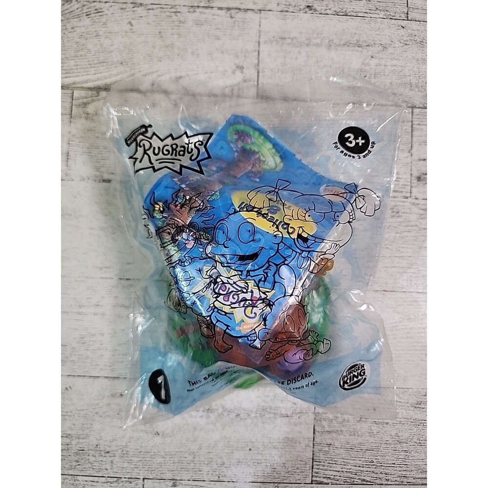 NEW Vintage Burger King 2000 Rugrats Treehouse Toy Bag #1 SEALED Y2k